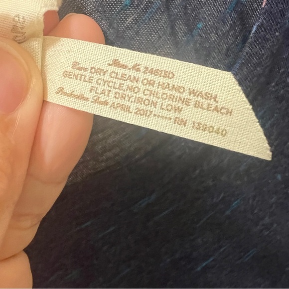 Matilda Jane Dress Viscose jersey blend extra long length Navy Small - Picture 8 of 9